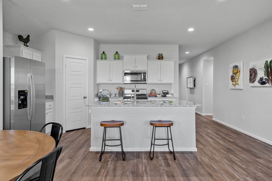 Representative furnished interior of a home built from the GLENDALE by D.R. Horton in Faculty Row, Abilene (Image 13).
