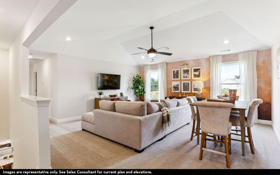 Furnished interior view inside a new home in McCain's Station, Gallatin (Image 15).