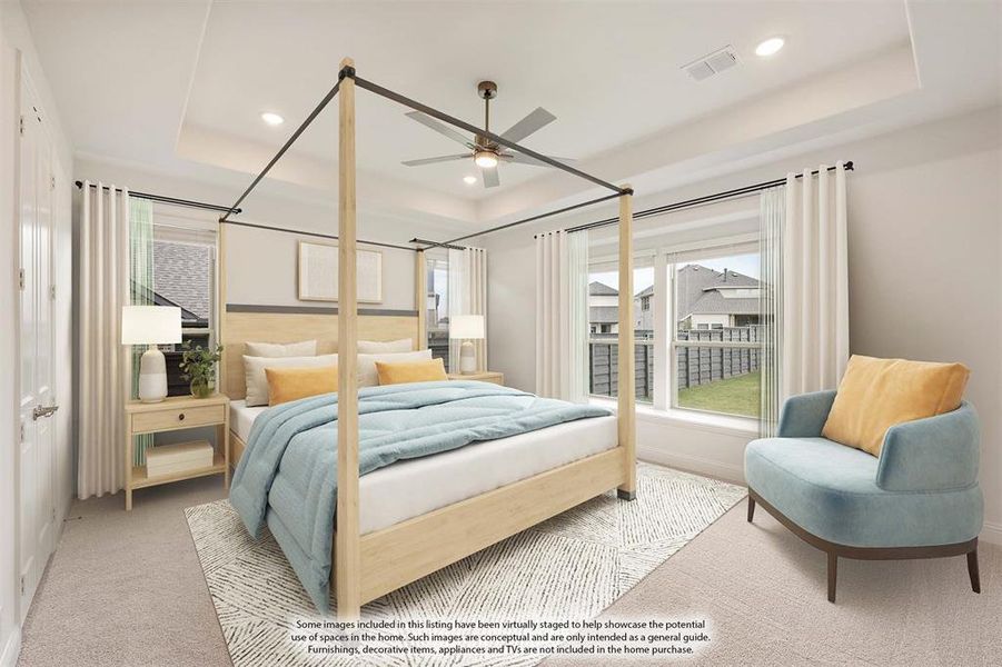 Furnished interior view inside a new home in Union Park Classic 60, Little Elm (Image 12).