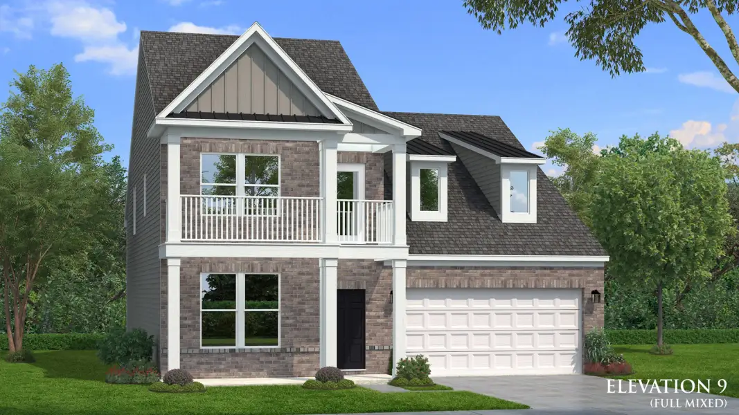 Representative exterior photo of a completed home built from the Lassiter by DRB Homes in Station Pointe Phase 2, Angier, NC (Image 50).