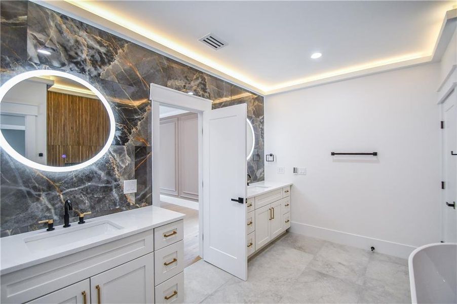 Furnished interior view inside a new home in , Hoschton (Image 31).