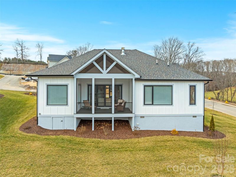 Exterior details and patio area of a home in , Arden (Image 24).