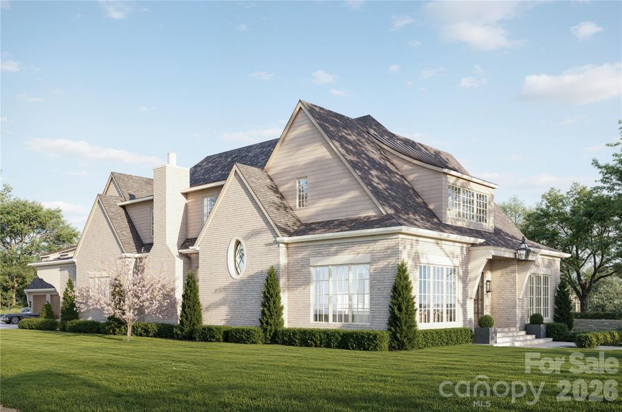 Front exterior of a new home in , Charlotte, NC, highlighting curb appeal (Image 6).