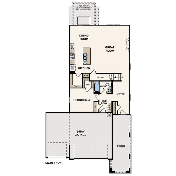 2D floor plan layout for the Santa Rosa II by Century Communities in Magnolia Series at Seminole Palms, Palm Coast, FL (Image 3). 2D floor plan layout for the Santa Rosa II by Century Communities in Magnolia Series at Seminole Palms, Palm Coast, FL (Image 3).