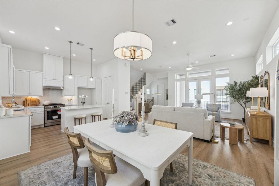 Furnished interior view inside a new home in Upland Estates, Houston (Image 36).