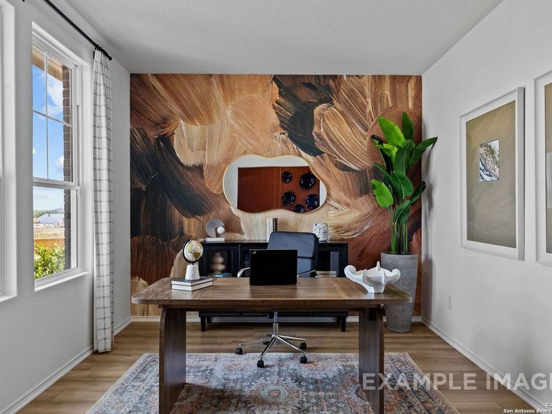 Furnished interior view inside a new home in Bricewood, San Antonio (Image 25).