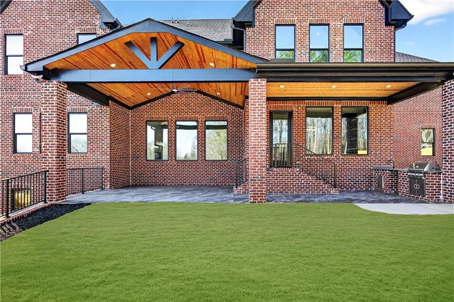 Exterior details and patio area of a home in , Buford (Image 3). Exterior details and patio area of a home in , Buford (Image 3).