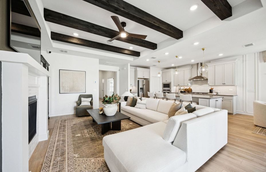 Furnished interior view inside a new home in Del Webb at Trinity Falls, McKinney (Image 7). Furnished interior view inside a new home in Del Webb at Trinity Falls, McKinney (Image 7).