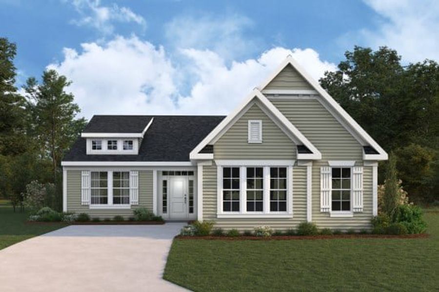 Representative exterior photo of a completed home built from the Maxwell by Fischer Homes in Easton Park, Dallas, GA (Image 11).