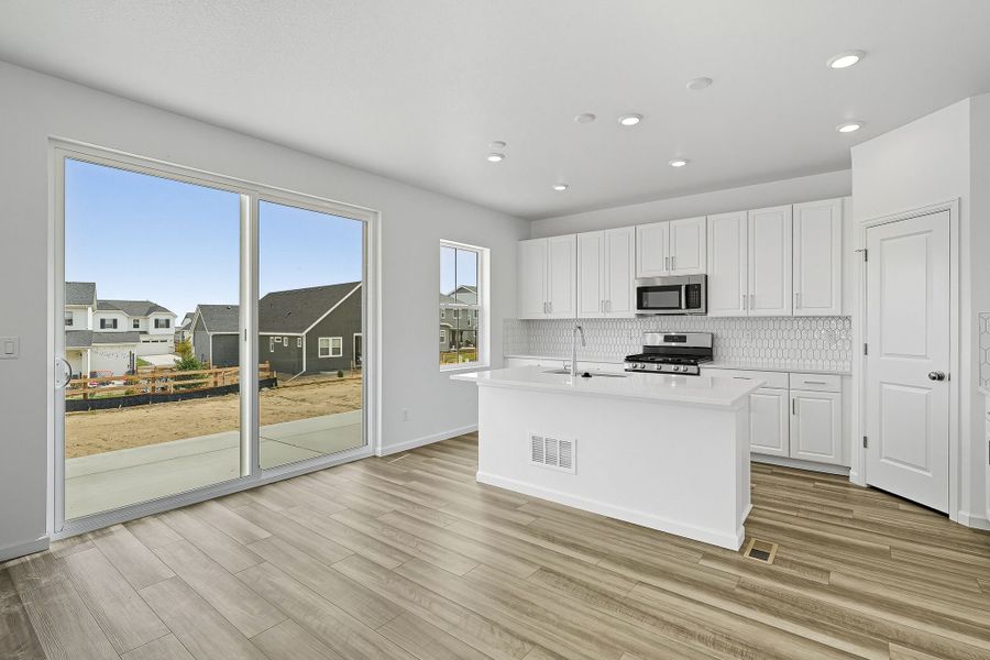 Furnished interior view inside a new home in The Town Collection at Independence, Elizabeth (Image 5).