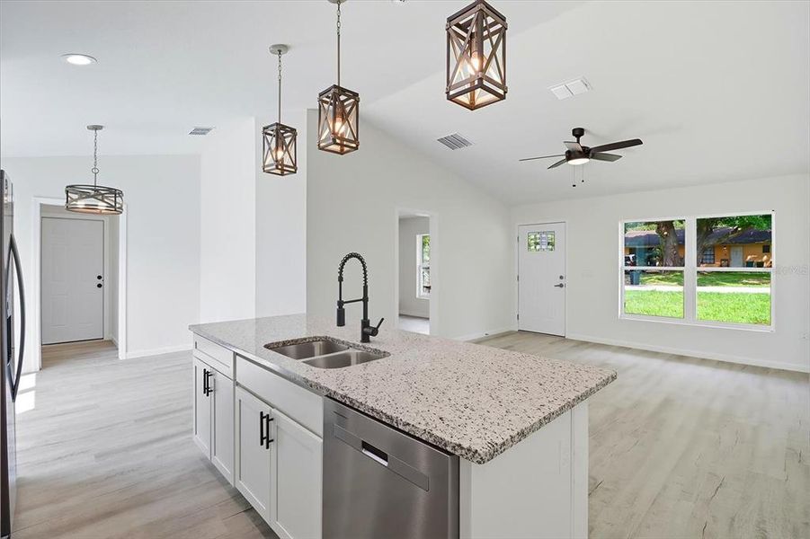 Furnished interior view inside a new home in , Dunnellon (Image 11).