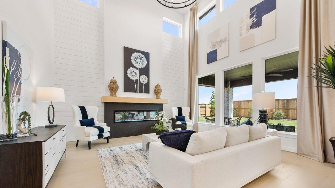 Furnished interior view inside a new home in Legacy, League City (Image 17).