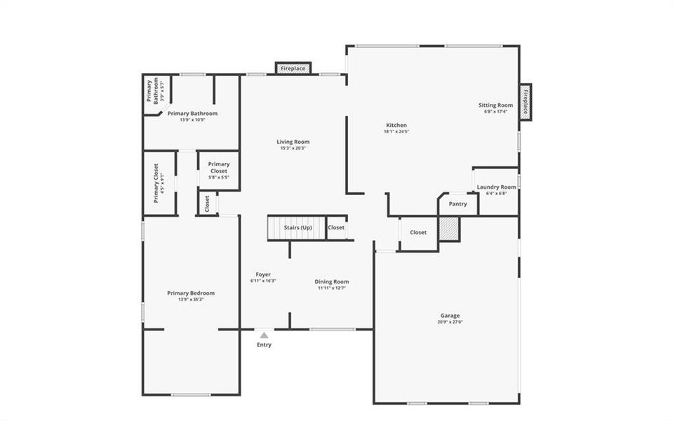 2D floor plan layout of this home in , Dahlonega, GA (Image 6). 2D floor plan layout of this home in , Dahlonega, GA (Image 6).
