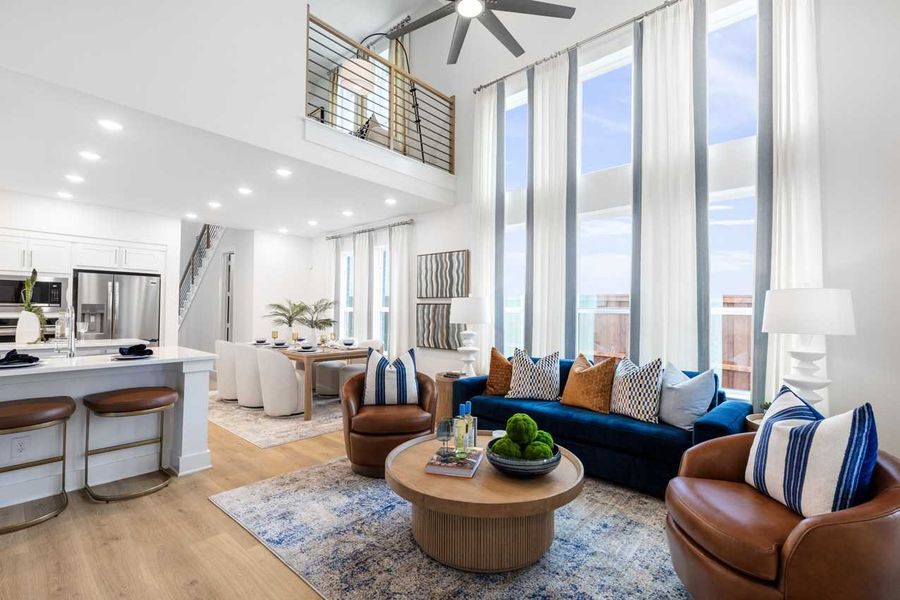 Representative Family Room - some options shown Representative Family Room - some options shown