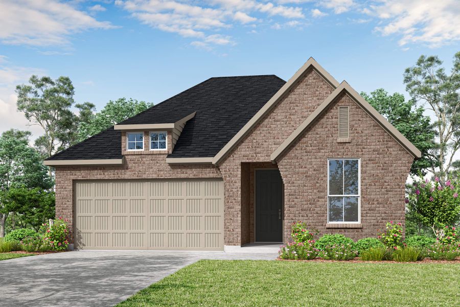 Representative exterior photo of a completed home built from the Hazel by Tri Pointe Homes in Landmark, Denton, TX (Image 4).