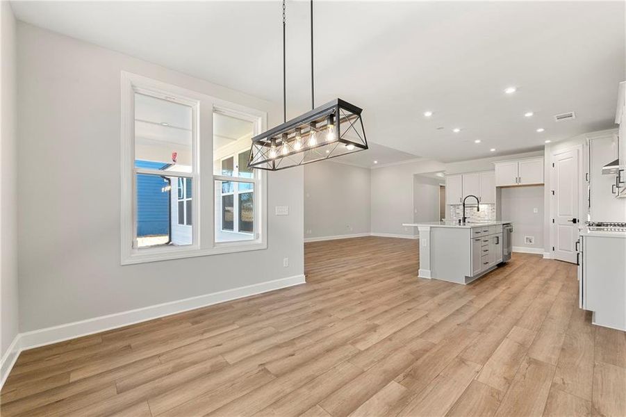 Spacious, unfurnished interior of a new home in Cresswind Georgia at Twin Lakes, Hoschton (Image 17).