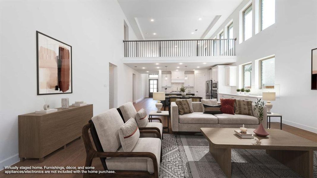 Furnished interior view inside a new home in Mosaic 50', Celina (Image 8).