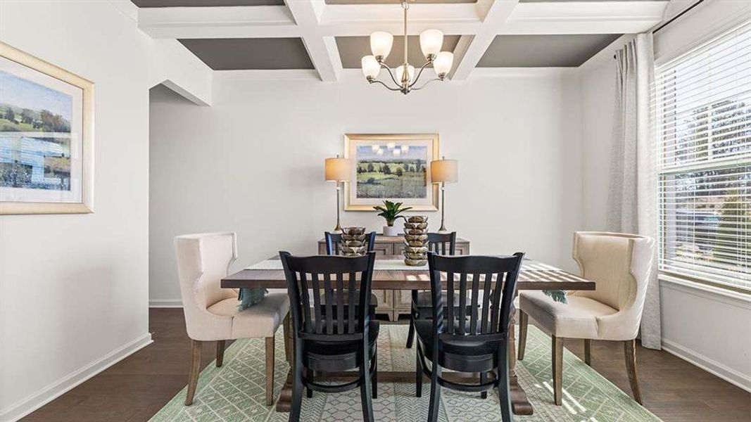 Furnished interior view inside a new home in Heritage Pointe, Senoia (Image 27).