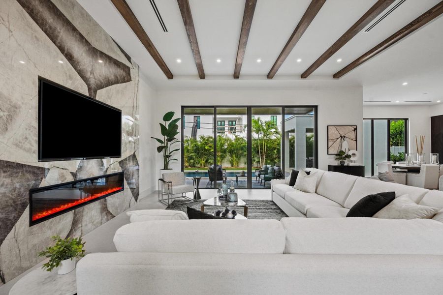 Furnished interior view inside a new home in , Boca Raton (Image 3).