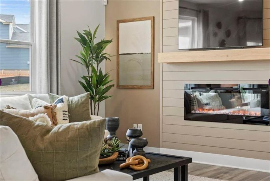 Furnished interior view inside a new home in Reserve at Gum Springs, Jefferson (Image 13).