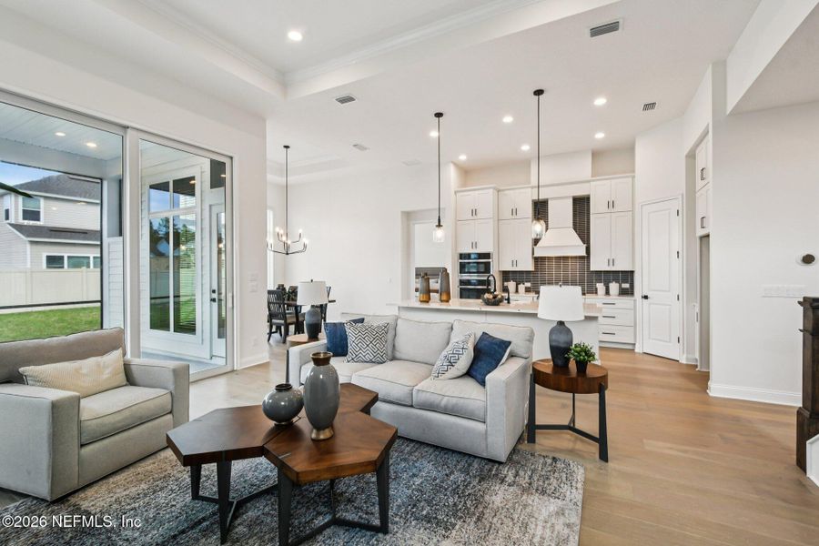 Furnished interior view inside a new home in Nocatee, Ponte Vedra (Image 61).