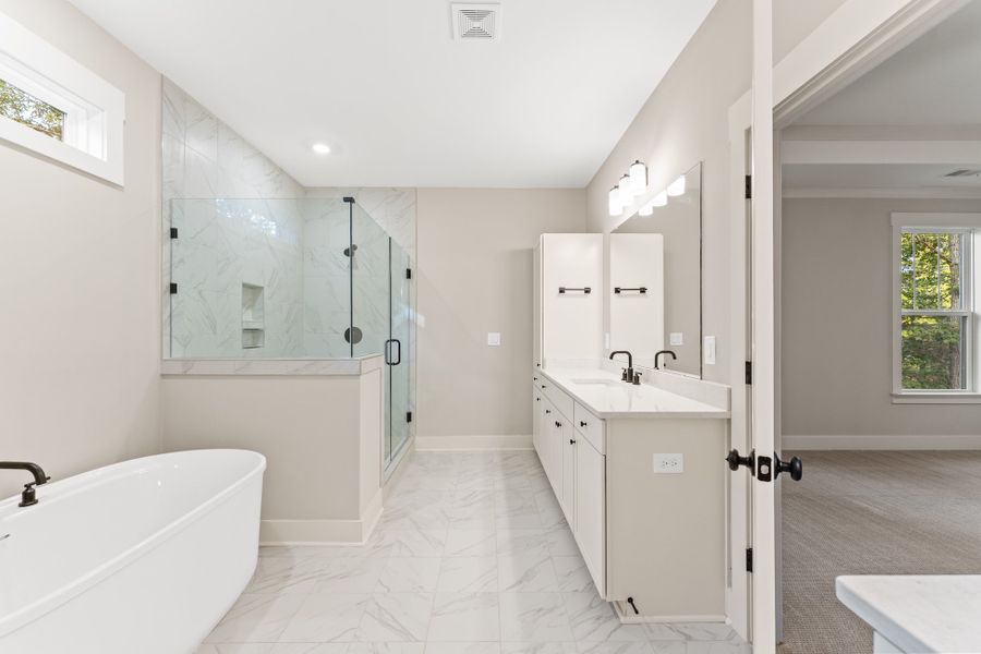 Representative furnished interior of a home built from the Claire by Hunter Quinn Homes in Walker's Pointe, Anderson (Image 7).