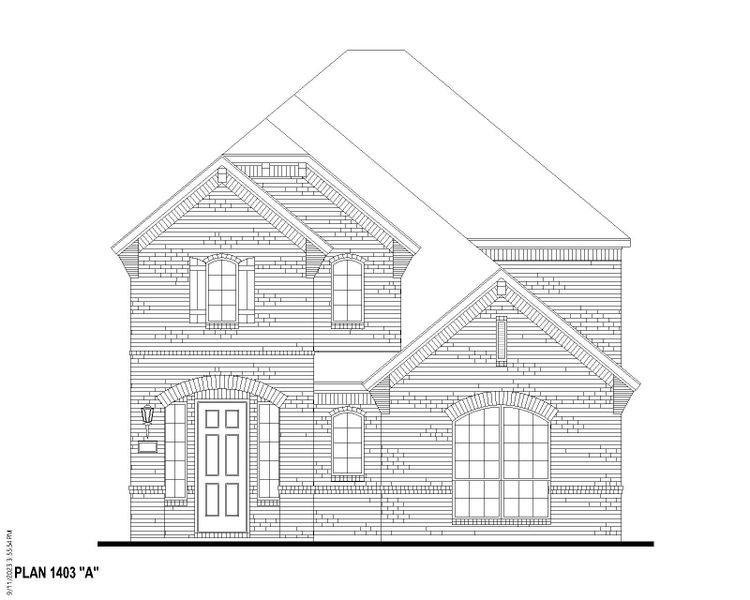 Plan 1403 Elevation A