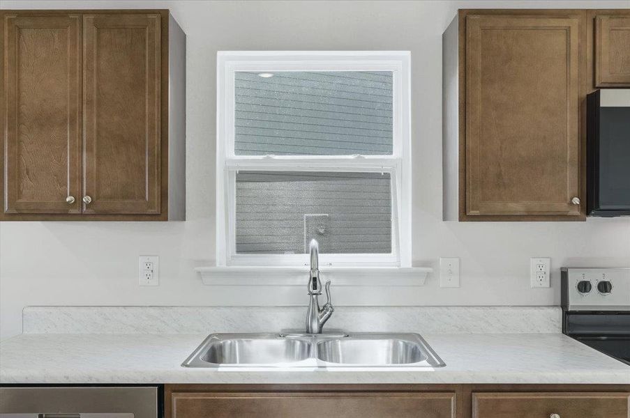 Close-up of interior finishes inside a home in Stones Throw, Inman (Image 12).