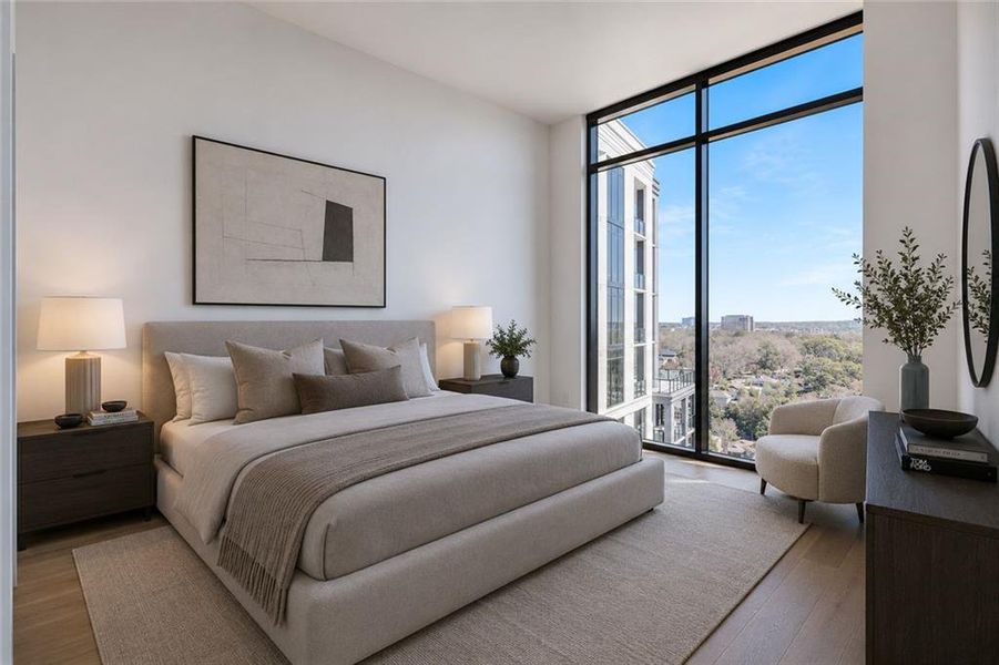 Furnished interior view inside a new home in The Dillon Buckhead, Atlanta (Image 14).