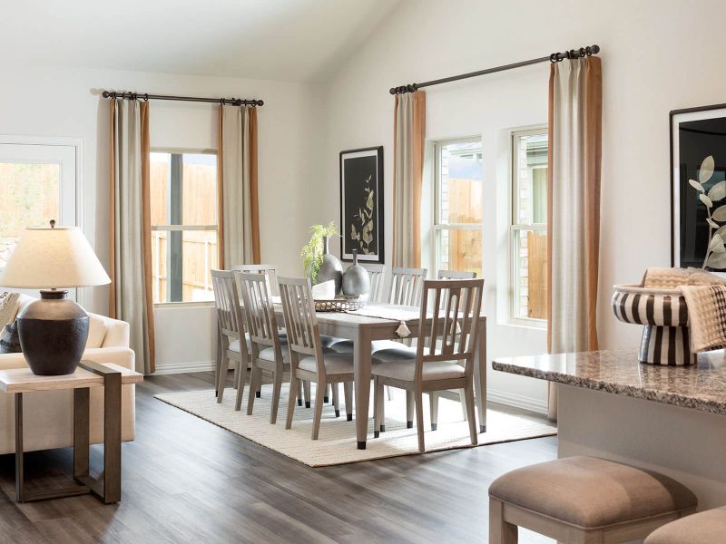 Furnished interior view inside a new home in Cibolo Hills West - Signature Series, Fort Worth (Image 3).