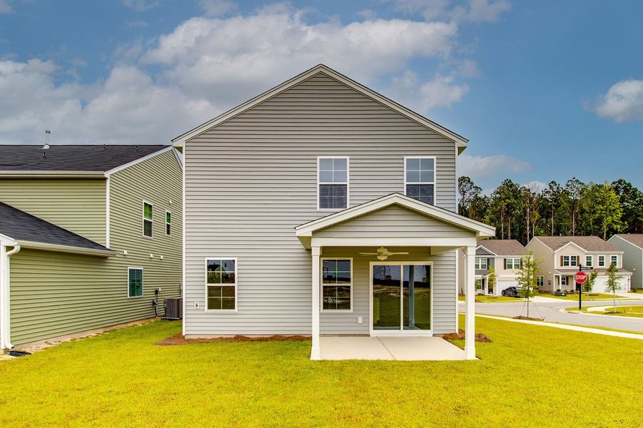 Exterior details and patio area of a home in Ellington, Elgin (Image 21).