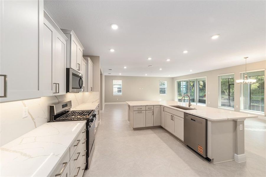 Furnished interior view inside a new home in , Ocala (Image 3).