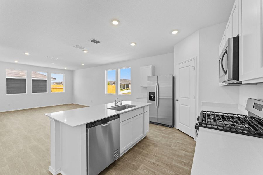 Furnished interior view inside a new home in Valverde, Bastrop (Image 6).