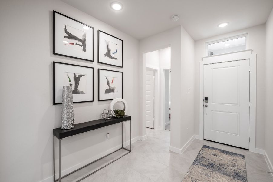 Representative furnished interior of a home built from the Caddo by Tri Pointe Homes in Mason Woods, Cypress (Image 37).