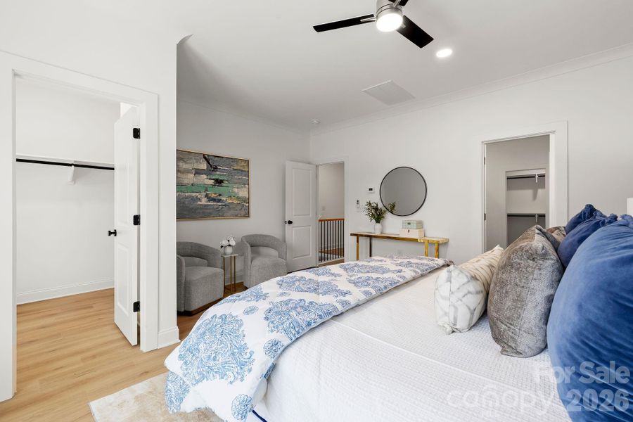 Furnished interior view inside a new home in , Charlotte (Image 40).