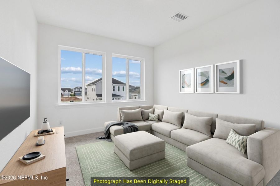 Furnished interior view inside a new home in Seven Pines 40' Front Entry, Jacksonville (Image 12).