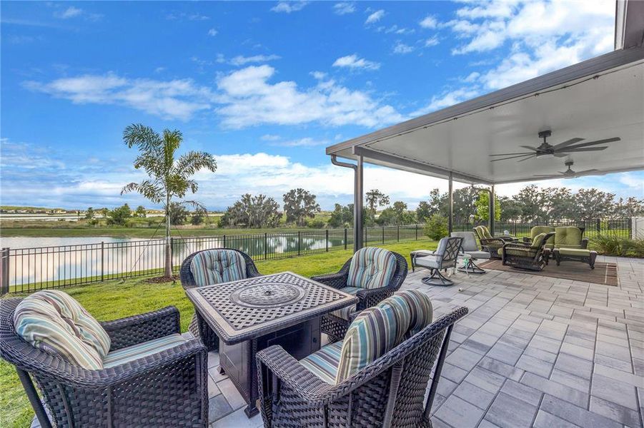 Exterior details and patio area of a home in , Wesley Chapel (Image 34).
