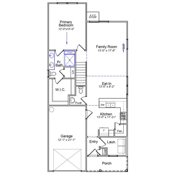 2D floor plan layout of this home in Ellington, Elgin, SC (Image 3).