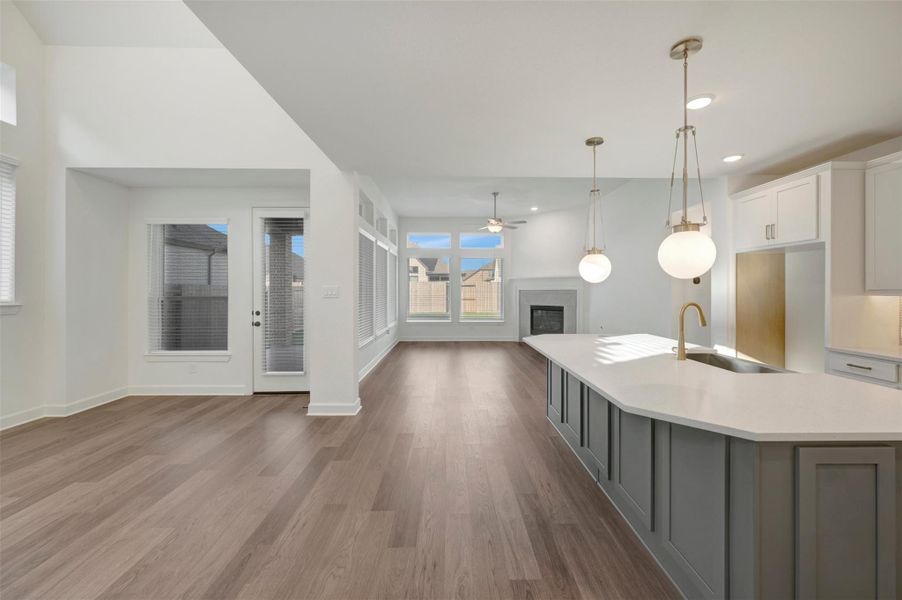 Furnished interior view inside a new home in Riceland - Enclave Collection, Mont Belvieu (Image 7).