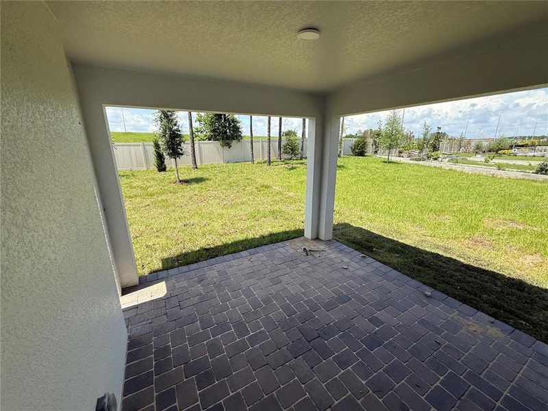 Exterior details and patio area of a home in Emerson Pointe, Apopka (Image 2). Exterior details and patio area of a home in Emerson Pointe, Apopka (Image 2).