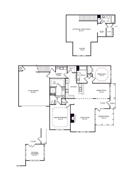 2D floor plan layout of this home in Orchards of South Forsyth, Cumming, GA (Image 1). 2D floor plan layout of this home in Orchards of South Forsyth, Cumming, GA (Image 1).