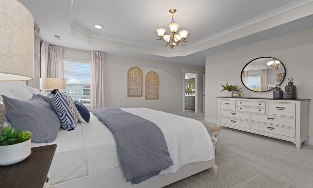 Representative furnished interior of a home built from the The Mangrove by Chesapeake Homes in Bridgewater - Shorehaven Village, Little River (Image 11).