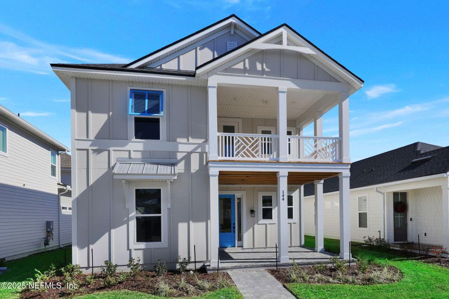 Front exterior of a new home in , Ponte Vedra, FL, highlighting curb appeal (Image 21).