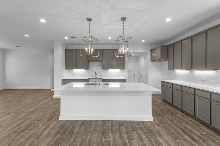Furnished interior view inside a new home in Grand Mason Crossing, Katy (Image 12).