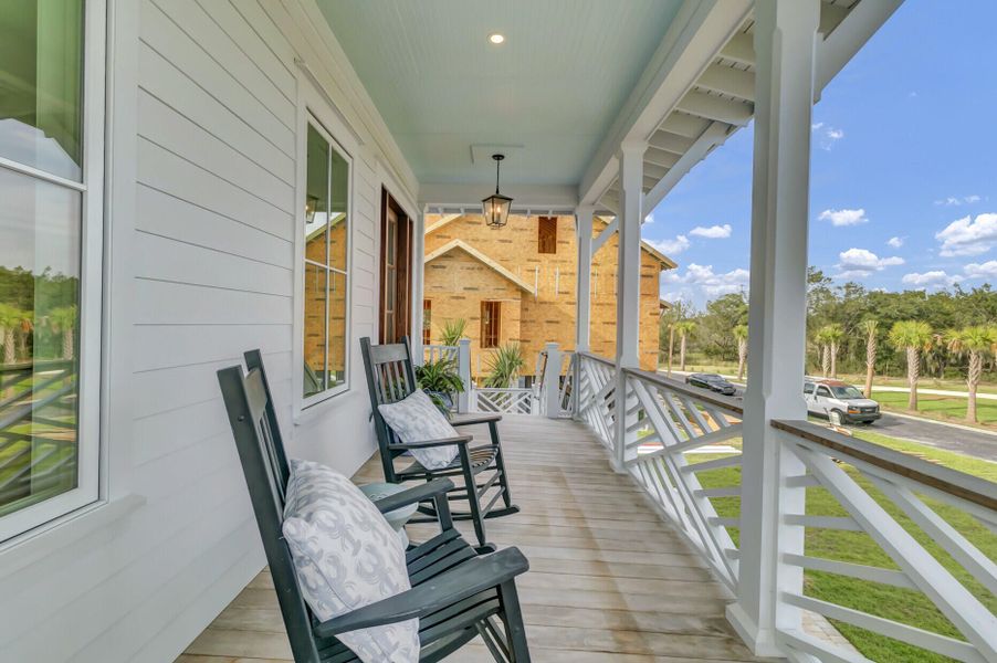 Exterior details and patio area of a home in , Johns Island (Image 38).