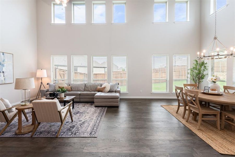 Furnished interior view inside a new home in , Oak Point (Image 25).