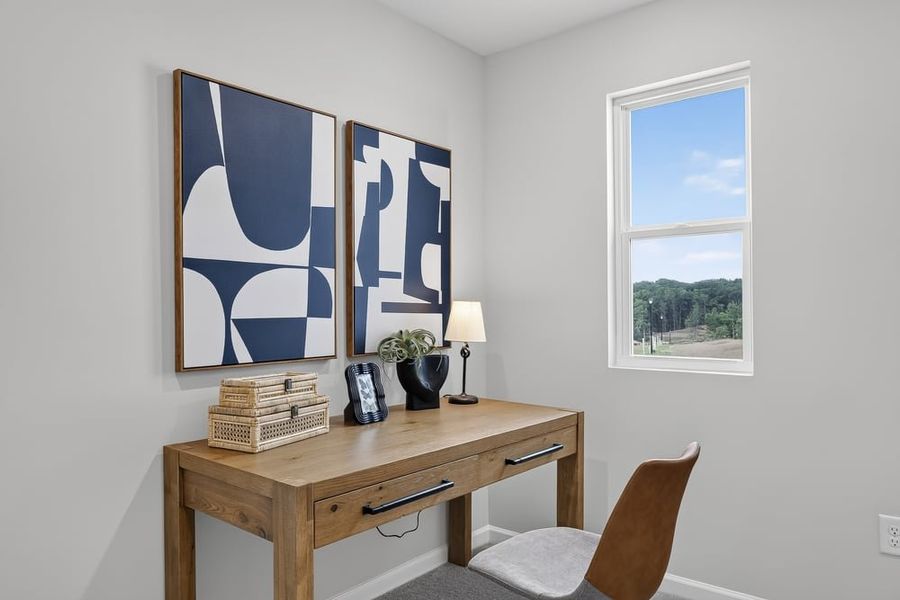 Representative furnished interior of a home built from the Timber by Taylor Morrison in Weatherfield, Buford (Image 30).