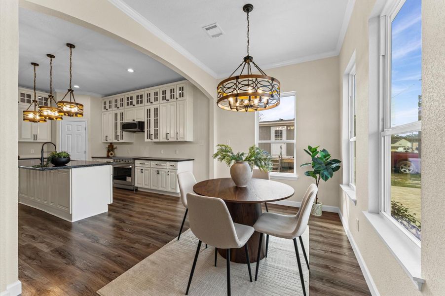 Furnished interior view inside a new home in , Huffman (Image 12).