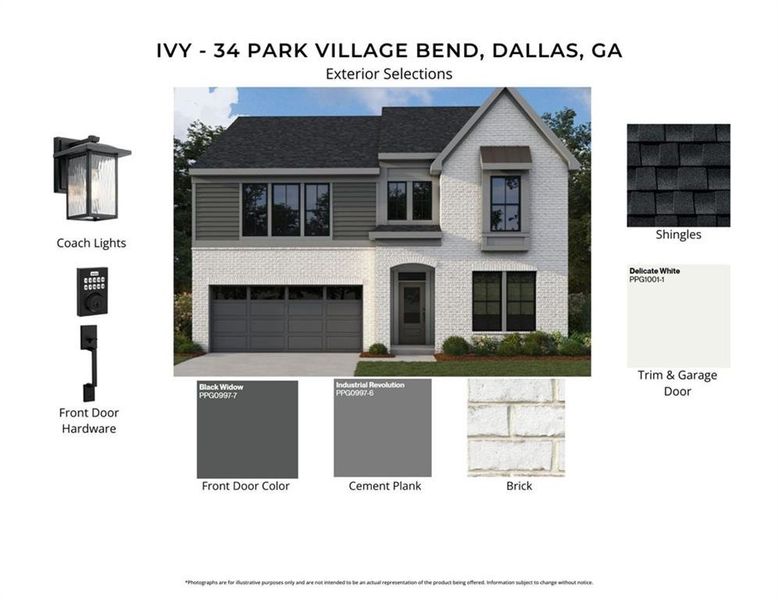 Sample of building materials used in homes in Easton Park, Dallas (Image 41).
