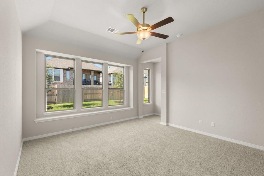 Primary Bedroom with Elevated Ceilings